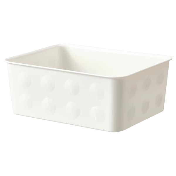 Ikea NOJIG Storage - plastic/white 20x25x10 cm ,