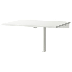 Ikea NORBERG - Wall-mounted drop-leaf table, white, 74x60 cm