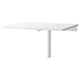 NORBERG wall-mounted drop-leaf table, white, 74x60 cm