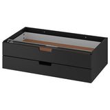 NORDLI modular chest of 2 drawers, anthracite, 80x23 cm