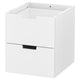NORDLI modular chest of 2 drawers, white, 40x45 cm