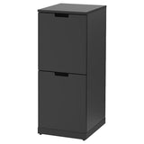 NORDLI chest of 2 drawers, anthracite, 40x99 cm