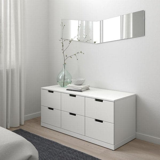 Ikea NORDLI - Chest of 6 drawers, white, 120x54 cm