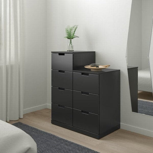Ikea NORDLI - Chest of 7 drawers, anthracite, 80x99 cm