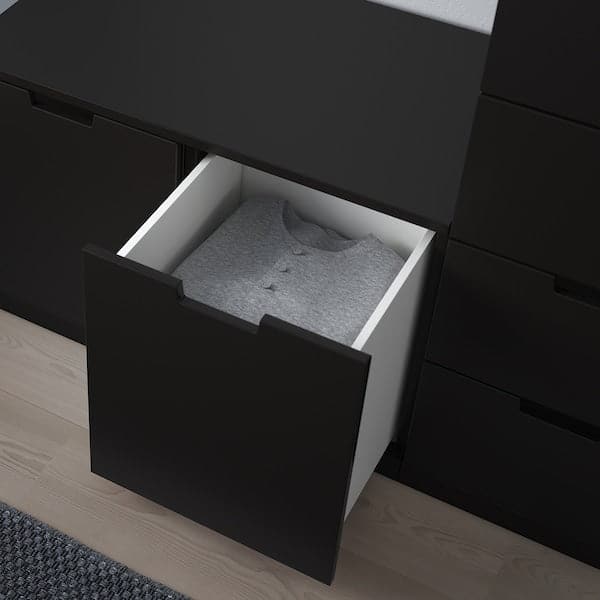 Ikea NORDLI - Chest of 8 drawers, anthracite, 160x99 cm