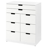 NORDLI chest of 8 drawers, white, 80x99 cm