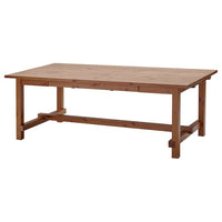 NORDVIKEN extendable table, antique stain, 210/289x105 cm
