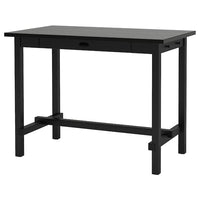 NORDVIKEN bar table, black, 140x80x105 cm