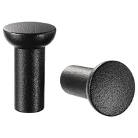 NYDALA knob, black, 16 mm, 2 pack