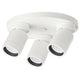 NYMÅNE ceiling spotlight with 3 spots, white, 25 cm