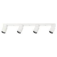 NYMÅNE ceiling spotlight with 4 spots, white, 73x7 cm