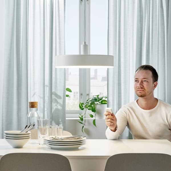 NYMÅNE - LED pendant lamp , 38 cm - best price from Maltashopper.com 40488447
