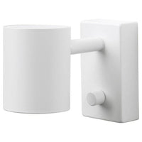 NYMÅNE wall/reading lamp, wired-in inst, white, 7 cm