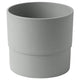NYPON plant pot, in/outdoor grey, 15 cm