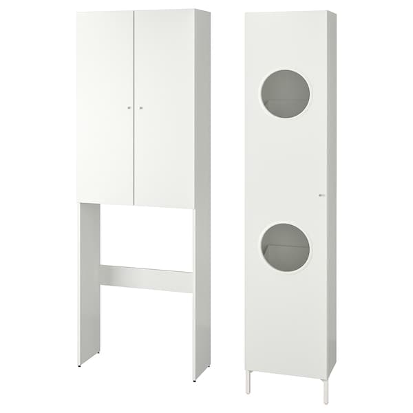 Ikea NYSJÖN - Storage combination for laundry, white, 105x32x190 cm