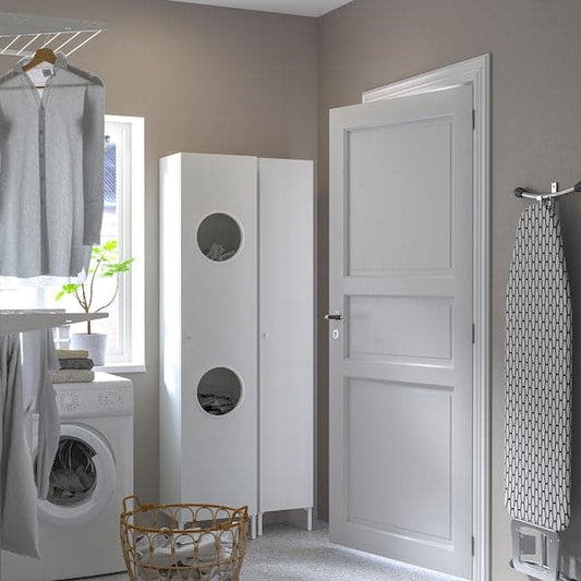Ikea NYSJÖN - Laundry cabinet, white, 40x190 cm