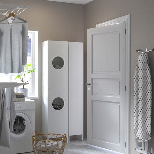 Ikea NYSJÖN - Laundry cabinet, white, 40x190 cm