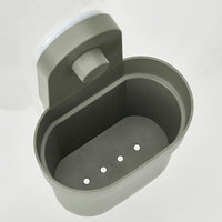ÖBONÄS - Container with suction cup, grey-green - best price from Maltashopper.com 80515585