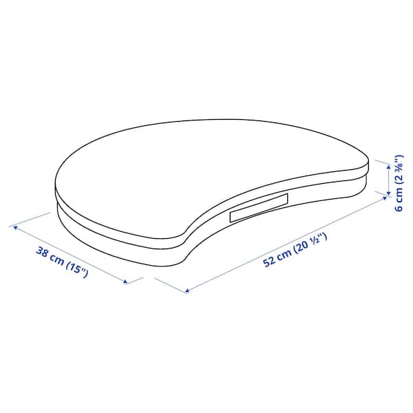 Ikea ÖJULF - Laptop holder, dark grey, 52x38 cm