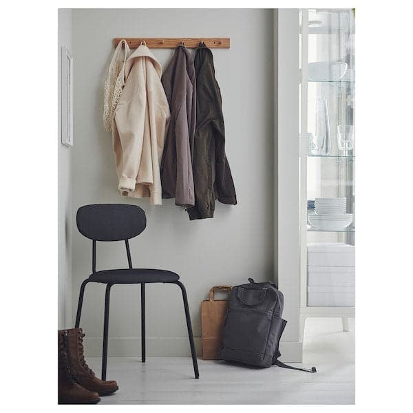 ÖSTANÖ - Chair, black Remmarn/dark grey , - best price from Maltashopper.com 20545359