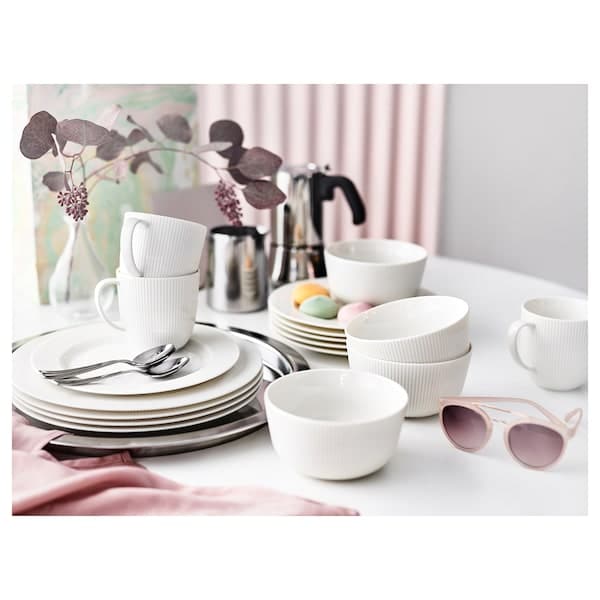 OFANTLIGT - Side plate, white, 22 cm - best price from Maltashopper.com 00319017