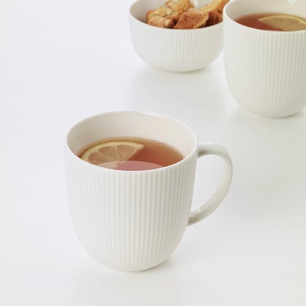OFANTLIGT - Mug, white, 31 cl - best price from Maltashopper.com 00319022