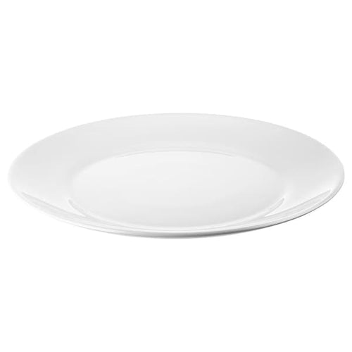 OFTAST - Plate, white, 25 cm