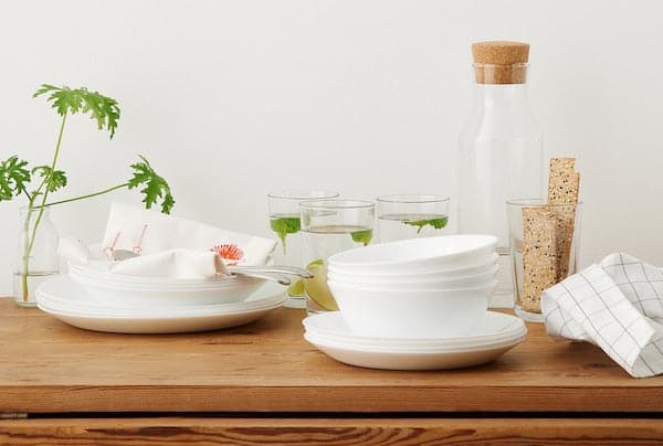 OFTAST - Side plate, white, 19 cm - best price from Maltashopper.com 60318939