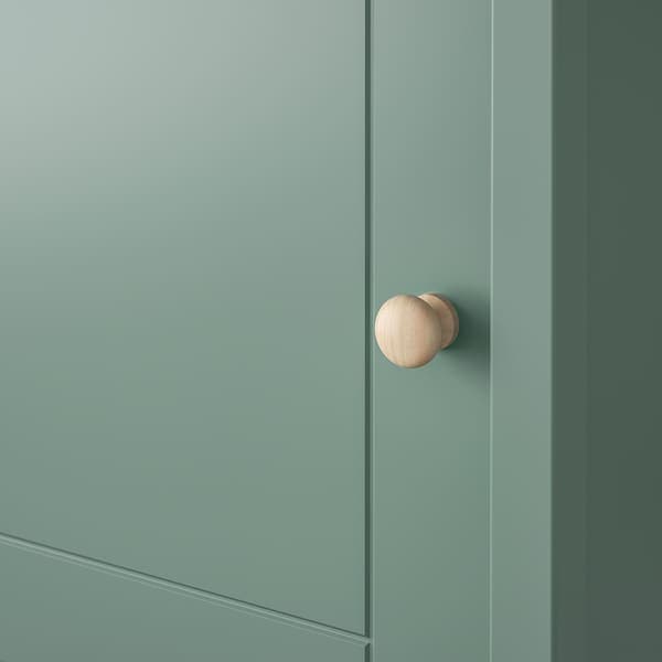 Ikea OLDERDALEN - Bedside table, grey-green/pine, 47x43 cm