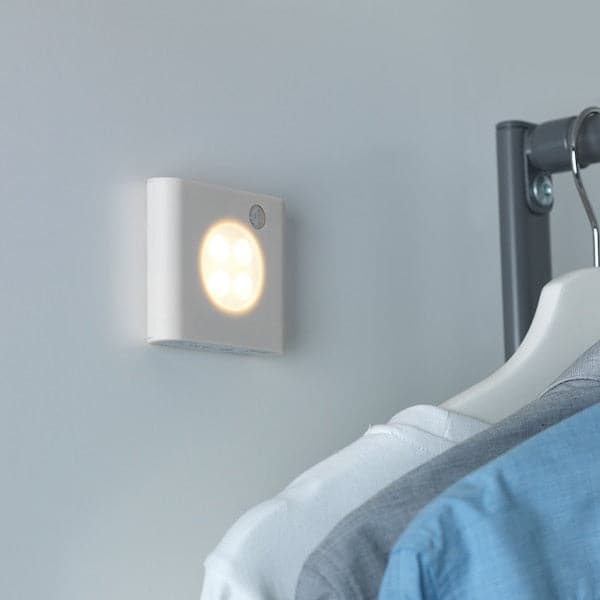 Ikea OLEBY Wardrobe/sensor lighting - black 2 pieces ,