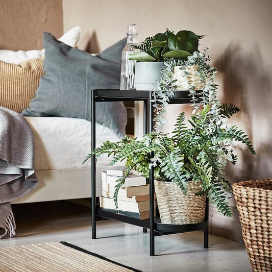 OLIVBLAD - Plant stand, in/outdoor black, 56 cm - best price from Maltashopper.com 10486647