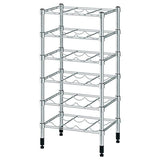 OMAR bottle shelf, galvanised, 46x36x94 cm