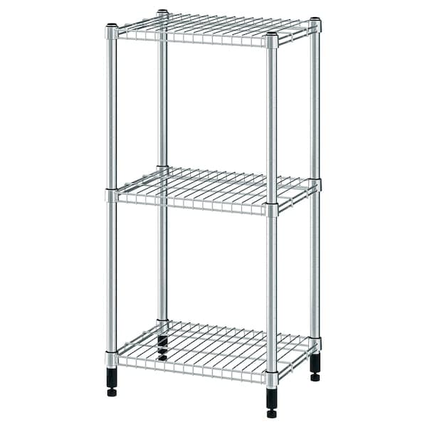 OMAR - Shelving unit, galvanised, 46x36x94 cm - best price from Maltashopper.com 00069768