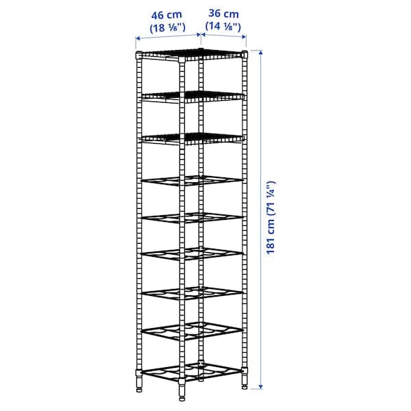 Ikea OMAR - Shelving unit, 46x36x181 cm
