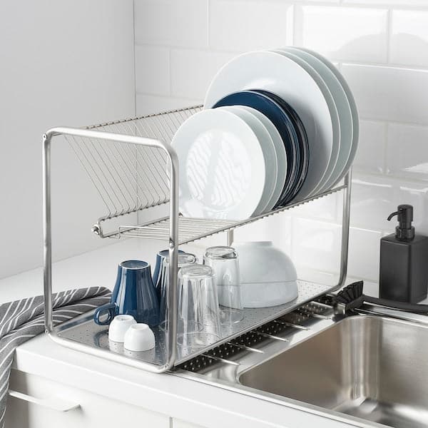 ORDNING - Dish drainer, stainless steel, 50x27x36 cm - best price from Maltashopper.com 10018194