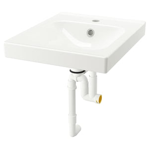 Ikea ORRSJÖN - Wash-basin with water trap, white, 42x49 cm