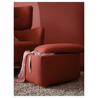 OSKARSHAMN - Footstool with storage, Tonerud red - best price from Maltashopper.com 40521687