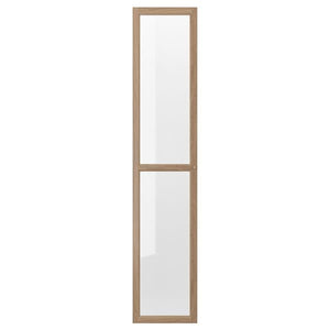 Ikea OXBERG - Glass door, oak effect, 40x192 cm