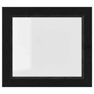 Ikea OXBERG - Glass door, black oak effect, 40x35 cm