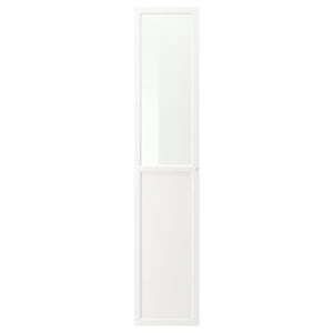 OXBERG - Panel/glass door, white, 40x192 cm - best price from Maltashopper.com 50275558