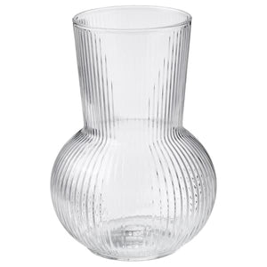 Ikea PÅDRAG - Vase, clear glass, 17 cm