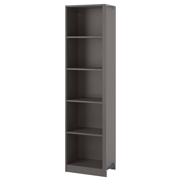 Ikea PAX - Add-on corner unit with 4 shelves, dark grey, 53x35x201 cm