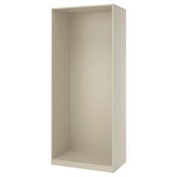 PAX wardrobe frame, grey-beige, 100x58x236 cm