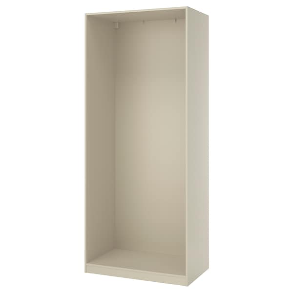 PAX wardrobe frame, grey-beige, 100x58x236 cm
