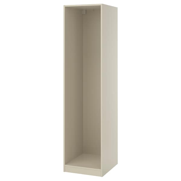 PAX wardrobe frame, grey-beige, 50x201x58 cm
