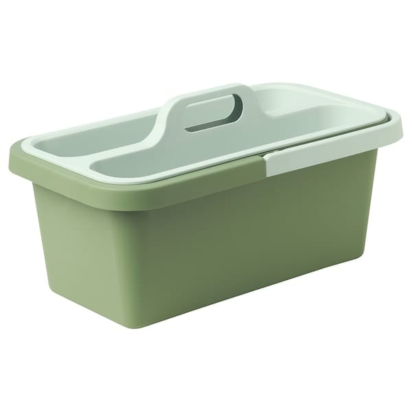 Ikea PEPPRIG - Cleaning bucket and caddy, green