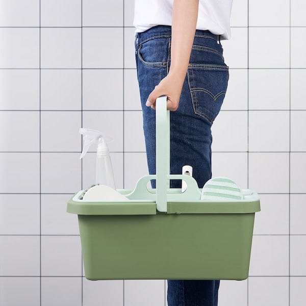 Ikea PEPPRIG - Cleaning bucket and caddy, green