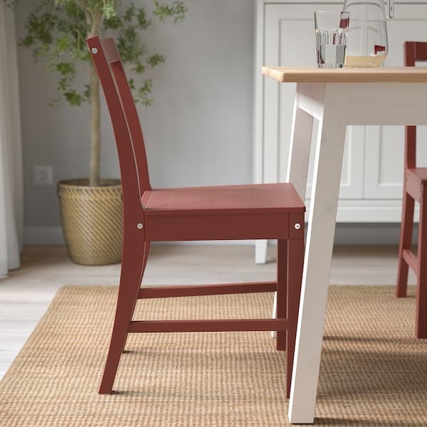 PINNTORP - Chair, red stained - best price from Maltashopper.com 40529476