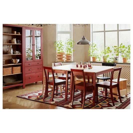 PINNTORP - Chair, red stained - best price from Maltashopper.com 40529476