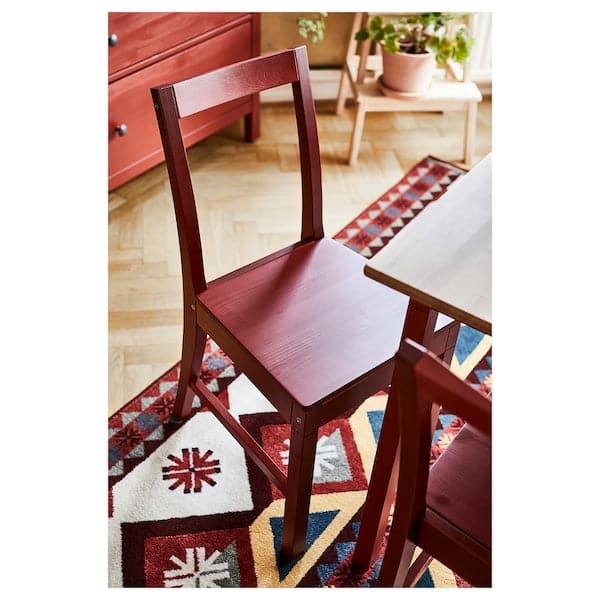 PINNTORP - Chair, red stained - best price from Maltashopper.com 40529476